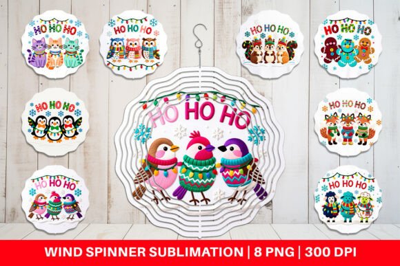 Faux Embroidery Holiday Animal Wind