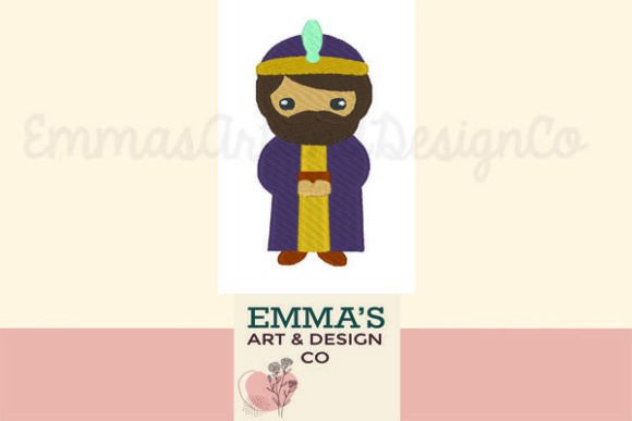 Nativity King Machine Embroidery Design