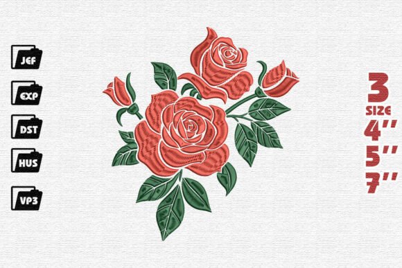 Traditional Floral Embroidery Pattern