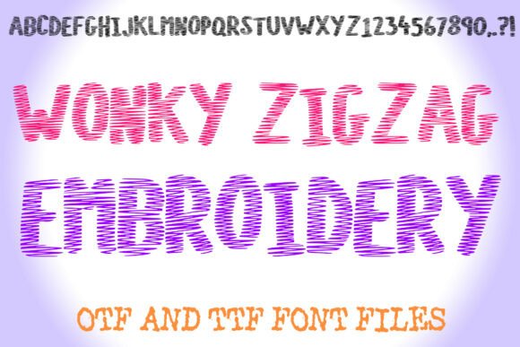 Wonky Zigzag Embroidery